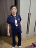 啄木鳥冰絲休閑服運(yùn)動套裝女夏季2025年新款中年時尚翻領(lǐng)廣場舞兩件 寶藍(lán)【鳥標(biāo)】 XL 【建議110-125斤左右】 曬單實拍圖
