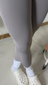 2025超薄超彈款面膜裸感打底褲女外穿夏季空調(diào)褲高腰緊身瑜伽褲 灰色 超薄款 XL （160-200） 曬單實(shí)拍圖