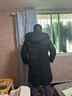 美力城長款羽絨服女裝新款90%鵝絨過膝外套時尚連帽城市戶外休閑運(yùn)動風(fēng) 黑色 M 曬單實拍圖