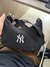 MLB官方 包包女包新款斜挎包男士通勤背包休閑單肩包背包生日禮物 紐約洋基隊/黑色 F 曬單實(shí)拍圖