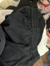 Olrain歐芮兒黑色窄版直筒闊腿褲女夏季2025新款休閑顯瘦百搭長褲 黑色 M 曬單實拍圖