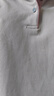 羅蒙（ROMON）T恤男短袖潮流夏季冰絲POLO衫上衣休閑商務半袖翻領(lǐng)打底衫米白XL 曬單實拍圖