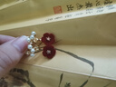 伊燦紅色絲絨小花朵仿珍珠耳釘女無耳洞耳夾大氣高級耳環(huán)2025新款耳飾 紅色小花朵發(fā)珍珠耳夾 曬單實(shí)拍圖