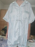 貓人冰絲睡衣女夏季2025年新款短袖帶胸墊夏天涼感大碼外穿家居服女 淺藍波浪 【免穿文胸涼感冰雪絲】 L 【155-160cm/100-120斤】 曬單實拍圖