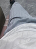 莫代爾棉質(zhì)睡衣男士夏季短袖長(cháng)褲純色家居服男式加肥大碼寬松套裝可出門(mén) MJ短長(cháng)-21111(藍白) XXL 125到145斤 曬單實(shí)拍圖