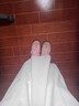 COSMICKISS可愛刺繡德訓鞋女圓頭KT貓韓系小眾chic百搭板鞋校園風休閑小白鞋 粉色【36碼】 曬單實拍圖