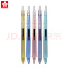 櫻花（SAKURA）按動式中性筆0.5mm 活力果果系列馬卡龍五色套裝 簽字筆水筆學生文具 5支套裝 曬單實拍圖