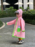 SEVEN ONLY OLINE小萌鯊雨鞋兒童雨衣套裝女童可愛(ài)防滑水鞋幼兒園學(xué)生上學(xué)寶寶雨靴 雨衣粉色【僅雨衣】 雨衣M碼【身高101-115穿】 曬單實(shí)拍圖