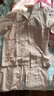 無(wú)印良品（MUJI）女式 無(wú)側(cè)縫雙層紗織 睡衣 家居服套裝  粉紅色條紋5A L 曬單實(shí)拍圖