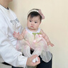 G.DUCKKIDS嬰兒衣服夏季薄款包屁裙小月齡女寶寶滿(mǎn)月百日宴一周歲公主連衣裙 粉色 73cm 建議3-6個(gè)月12-16斤cm 曬單實(shí)拍圖