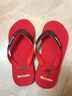 潮韻月十字拖鞋男款人字拖男原裝女人字拖外穿耐磨男士夾趾防摔沙灘 紅色 39 曬單實(shí)拍圖