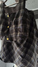 韓璐嬌（hanlujiao）小香學(xué)院風(fēng)格子背帶連衣裙子女秋冬季2025新款小個(gè)子穿搭套裝長(cháng)裙 馬甲+半裙套裝 S 曬單實(shí)拍圖