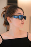 PRADA/普拉達(dá)【七夕禮物】女士琺瑯金屬耳環(huán)耳飾 金色/黑色 曬單實(shí)拍圖
