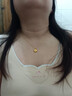 中國黃金（CHINA GOLD）四葉草黃金項鏈女足金吊墜七夕情人節禮物送女友老婆生日實(shí)用浪漫 京速達-足金四葉草吊墜[送S925鏈] 曬單實(shí)拍圖