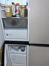 美的（Midea）餐邊柜427升45cm十字四開門超薄零嵌入PST+急速凈味一級雙變頻三循環(huán)風(fēng)冷無霜玻璃面板家用電冰箱 BCD-427WUSGPZM月光米 曬單實(shí)拍圖