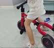 babycare扭扭車兒童溜溜車寶寶滑滑搖擺扭扭車萬向輪防側翻 【騎溜組合】 紐奇路黃+三輪車紅 曬單實拍圖