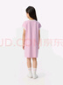 Gap【大小童同款】女童2025夏季新款logo珠地連衣裙兒童裝782715 粉色 150 cm(12-13歲)亞洲尺碼 曬單實(shí)拍圖