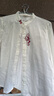 指間沙2521312原創(chuàng)女裝25夏中式立領(lǐng)開衫刺繡苧麻H型襯衫多色百搭 素白79 L 曬單實(shí)拍圖