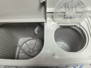 美的（Midea）洗衣機半自動(dòng)雙桶 8kg大容量半自動(dòng)洗衣機 二級能效 雙桶雙缸 以舊換新 強動(dòng)力透徹洗136 曬單實(shí)拍圖