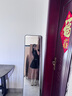 UR【寶藏裙】秋款女裝學(xué)院風(fēng)百褶廓形短袖連衣裙UYY740010 黑色 XS 曬單實(shí)拍圖
