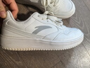 安踏輕松板鞋男鞋冬季透氣厚底小白鞋純白色休閑鞋輕便運動(dòng)鞋子男 【輕程】象牙白-3 42.5 曬單實(shí)拍圖