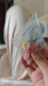 周六福（ZLF）  黃金耳環(huán)女款5G足金甜美小清新雪花耳墜耳釘 計(jì)價(jià) 1.48g 曬單實(shí)拍圖