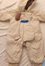 富羅迷（follow me）寶寶羽絨服冬裝衣服寶寶羽絨連體衣滿(mǎn)月百天連帽白鴨絨保暖外出 DY-2411001 米色羽絨服 66 默認尺碼24 曬單實(shí)拍圖