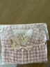 無(wú)印良品（MUJI）[自營(yíng)限定款]無(wú)側(cè)縫 雙層紗織睡衣 淺粉紅色格紋  L  曬單實(shí)拍圖