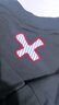英克斯（inxx）王星越同款 趣味拼接花形logo短袖T恤男立體撞色五分袖上衣女 黑色 L 曬單實(shí)拍圖