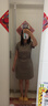 森馬（Semir）連衣裙女圓領(lǐng)收腰彈力針織裙2025夏刺繡休閑短裙辣妹109325114001 曬單實(shí)拍圖
