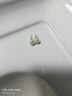 【999足銀】天然淡水珍珠耳釘扁圓饅頭純銀針耳環(huán)輕奢高級銀耳飾 白色 天然淡水珍珠【8mm】一對 曬單實拍圖