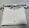 蔻馳（COACH）【品牌直供】禮物L(fēng)AUREL女士單肩手提腋下包白色CR148IMCHK 曬單實(shí)拍圖