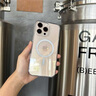 奢甲【磨砂0指紋-磁吸充電】蘋果16Promax手機殼簡約透明裸感全包iPhone16Pro保護殼蘋果16帶AI按鍵 磨砂版【透明-磁吸白圈】帶AI按鍵 iPhone16Promax 曬單實拍圖