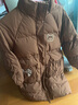 MiniPeace【太陽系列】太平鳥女童羽絨服中長款冬裝甜美小熊 咖啡色 150 cm 曬單實拍圖