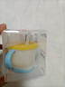 利其爾寶寶吸管杯 寶寶喝水訓(xùn)練水杯150ml嬰幼兒透透杯帶手柄家用學(xué)飲杯 清新黃 150ml 曬單實(shí)拍圖
