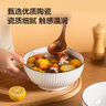 京東京造 碗 大容量湯碗水煮碗陶瓷碗家用大號(hào)面碗沙拉碗 8英寸山田碗*2 曬單實(shí)拍圖