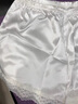 繪詩慧白色安全褲防走光配裙子蕾絲打底褲薄款夏季冰絲女生打底短褲外穿 蕾絲花邊緞面打底褲 【白色】 均碼 【建議90-120斤】花邊隨機(jī) 曬單實(shí)拍圖