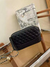 Reessy奢侈品包包女包斜挎小包2026新款夏季時(shí)尚百搭單肩包菱格鏈條包 黑色(禮盒包裝) 曬單實(shí)拍圖