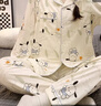 愛茵慕西春秋夏季月子服孕婦睡衣產(chǎn)婦哺乳睡衣套裝喂奶衣吸汗透氣家居服 ASF1707# 3XL碼 (推薦體重155-175斤左右) 曬單實(shí)拍圖