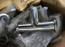 鹿悅霆 304不銹鋼快裝三通接頭衛(wèi)生級水管卡箍卡盤異徑等徑三通快速接管 Φ25厚度1.5/卡盤50.5 曬單實拍圖