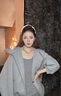 伊燦施家亞麻灰仿珍珠鏈女高級感網(wǎng)紅復古項鏈2025年新款爆款百搭頸鏈 施家亞麻灰珍珠項鏈 曬單實拍圖
