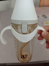a2翻蓋ppsu奶瓶6個月以上一歲以上學飲重力球吸管學飲杯寬口徑300ml 300ml珍珠灰咬吸水嘴直飲吸管（12月+） 曬單實拍圖