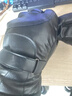 朗琦威尊秋冬騎行皮手套男觸屏加絨保暖耐磨休閑加厚騎車戶外男女士棉手套 黑色大七加絨 曬單實(shí)拍圖