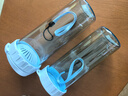 特百惠（Tupperware）瑩彩430ML塑料杯男女士學(xué)生運(yùn)動(dòng)水杯子便攜七夕送禮大容量 冰水藍(lán) 曬單實(shí)拍圖