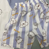 久歲伴【miiiiichan聯(lián)名】?jì)和履型?00%棉家居服套裝透氣短袖短褲 曬單實(shí)拍圖