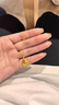 周大生銀項(xiàng)鏈S925銀飾鎖骨鏈女士黃金色首飾送女友 銀鍍金針式素鏈 曬單實(shí)拍圖