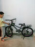 永久兒童自行車(chē)6-7-12歲學(xué)生中大童山地車(chē)變速減震碟剎男女孩單賽車(chē) 輻條-灰綠【內走線(xiàn)/鋁輪轂】 22寸單速【適合140-160cm】 曬單實(shí)拍圖