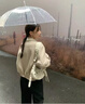 JRET短款夾克外套女2025春秋新款韓版時尚休閑小個子翻領棒球工裝 卡其色 S 曬單實拍圖
