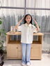 歐穎慕女童運(yùn)動(dòng)套裝夏裝潮中大童女裝夏季9兒童T恤牛仔褲兩件套女孩衣服 套裝(短袖+褲子) 150cm(150cm) 曬單實(shí)拍圖