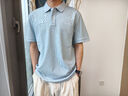 GANT/甘特【100%液氨棉】2025夏男士親膚T恤抗菌易打理短袖t恤POLO衫 晴空藍 XL 曬單實(shí)拍圖